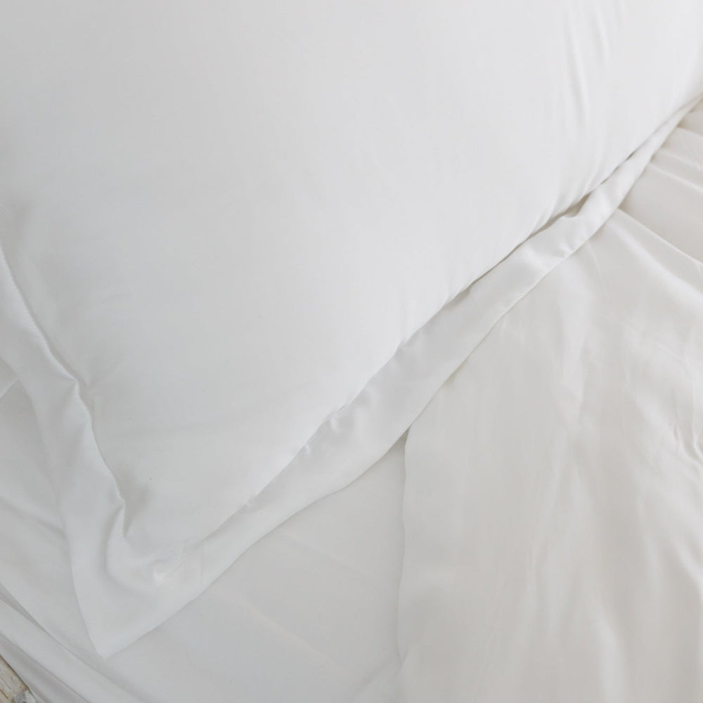 Housse de couette en blanc (bambou)